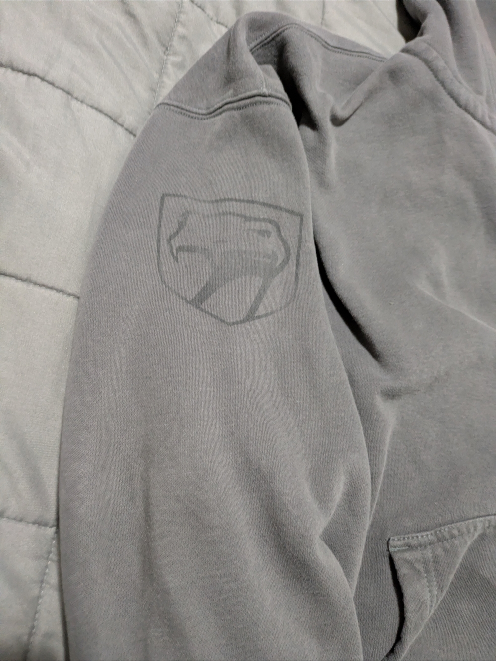 Hooded Hollister Zip-Up Sweater in Gray - Picture 3 of 5